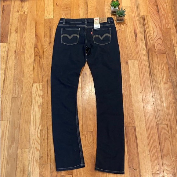 3 for $15 SALE Levi’s 711 Skinny Dark Blue Jeans Size 16 Regular - Picture 3 of 9